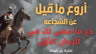 اروع ماقليل عن الشجاعه د ع ما م ضى ل ك في الز مان الأ و ل عنتره ابن شداد قصيدة شعر عنتره 