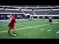 Joel DeNicolo passes to Phillip Wolf for the TD in Cowboys Stadium