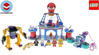 LEGO Spidey and his Amazing Friends 10794 Team Spidey Web Spinner Headquarters Speed Build Review