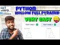 Hollow Full Pyramid My Python Coding Practice Coding Practice Nxt Wave CCBP 4 0 Intensive