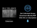 Download Self-Reliance by Ralph Waldo Emerson PDF