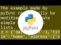 python serialize a dictionary into a simple html output