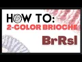 How to Brioche - brRsl right leaning decrease tutorial with KnittyJO