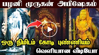பழனி முருகன் அபிஷேகம் ! ஒரு நிமிடம் கோடி புண்ணியம் ! வெளியான வீடியோ ! #pazhani #பழனி