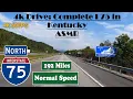 4k Drive Complete I 75 in Kentucky ASMR 192 Miles Interstate 75 North
