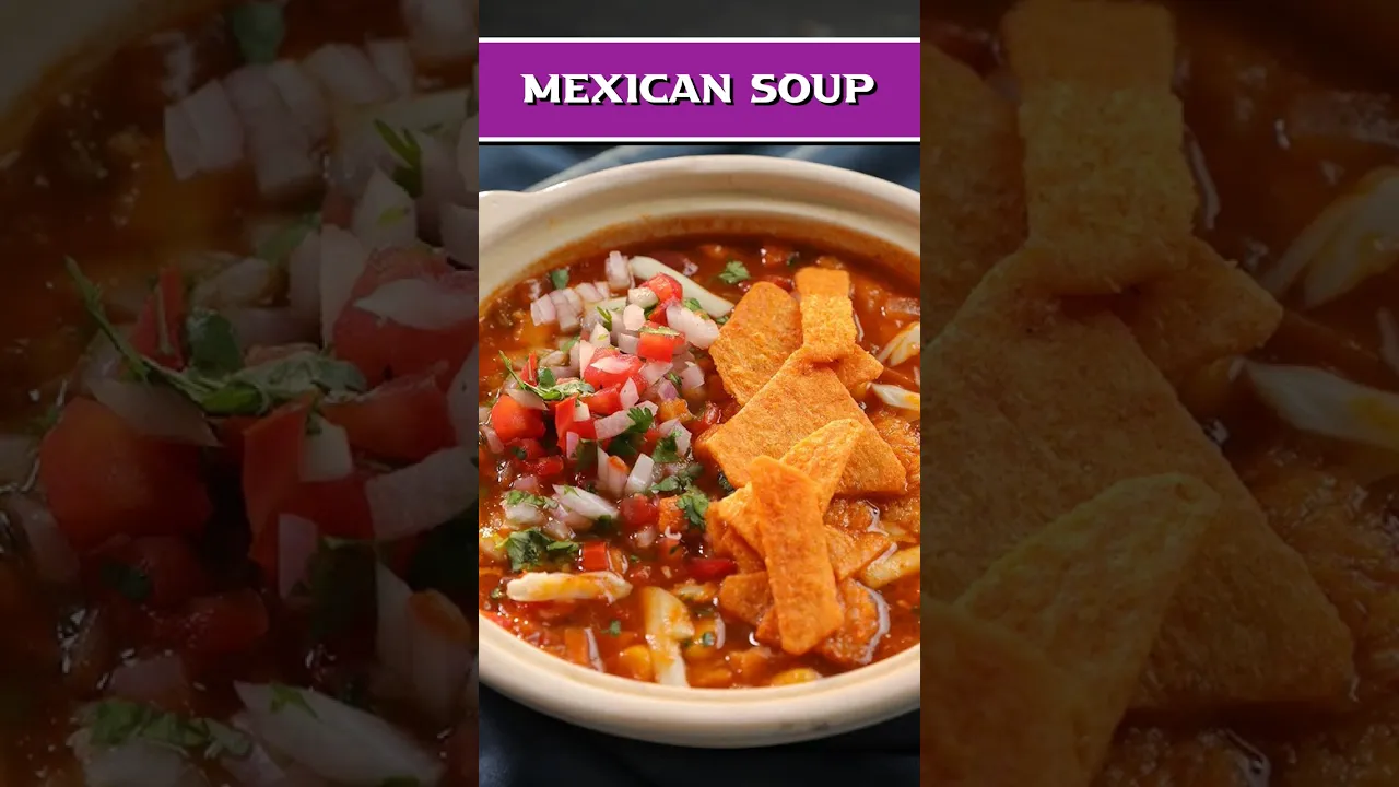 Mexican Style Tomato Soup Recipe  Soup Recipes For Winter #shorts #mexicanrecipes #souprecipe