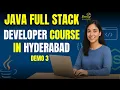 Best Java Full Stack Developer Course in Hyderabad Demo - 3 Brolly Academy