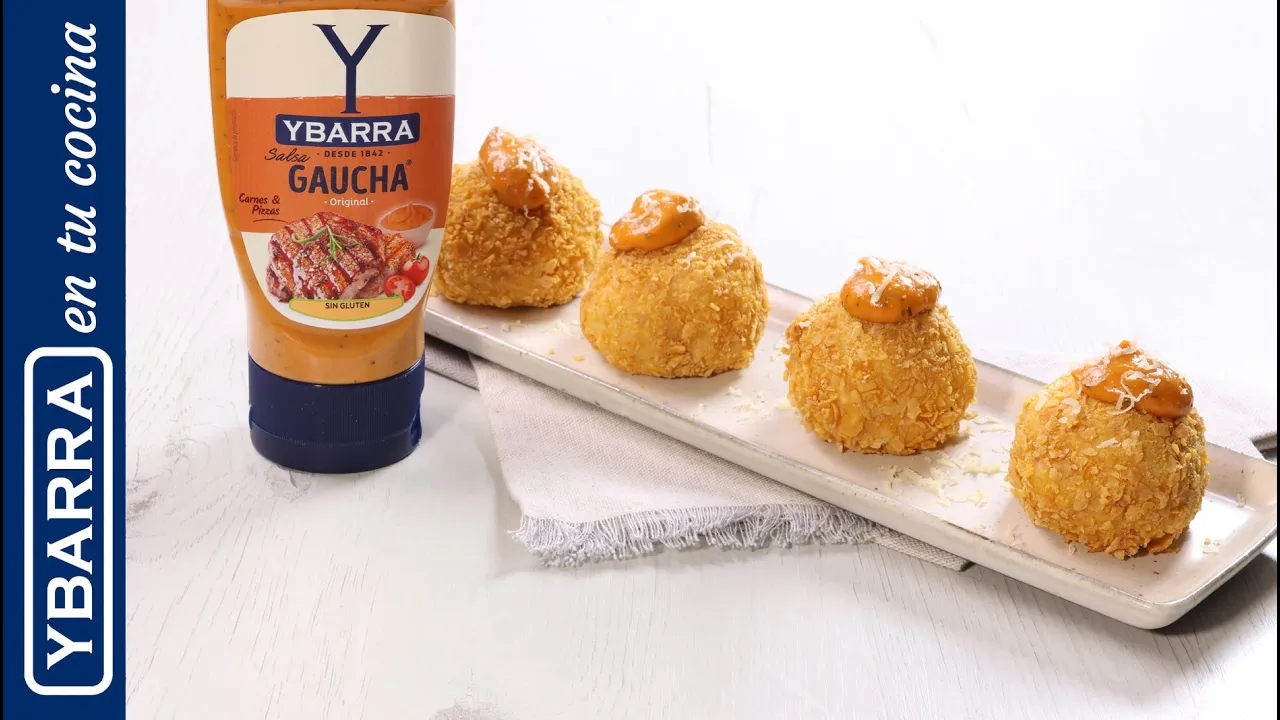 Recetas de Cocina Ybarra — Ybarra — Bomba de Patata Jamón y Queso Recipe (YouTube video ad)