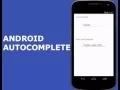 ANDROID AUTOCOMPLETE
