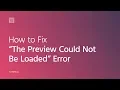 How to Fix the Could Not Be Loaded Error in Elementor