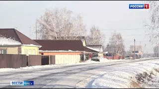 Строители сдают отремонтированную дорогу в селе Надеждино Омского района