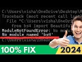 FIXED ModuleNotFoundError No Module Named BS4 in Python 3 12 2024