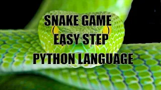 SNAKE GAME GUI Easy Step Using The Python Programming Language