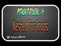 Python Tutorial-14 nested for loops Telugu