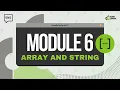 Module 6 Tutorial Array and String