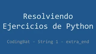 025 - Ejercicio de Python