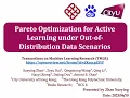 Pareto Optimization for Active Learning under Out-of-Distribution Data Scenarios