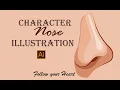 Side Nose Animation illustrator CC Tutorial Follow your Heart