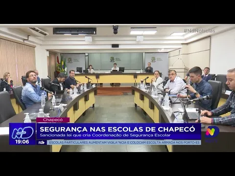 Segurança nas escolas de Chapecó: sancionada lei que cria Coordenação de Segurança Escolar