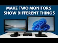 Download Lagu How To Make Two Monitors Show Different Things |  Dual Monitor Setup