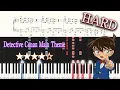 Download Lagu Detective Conan OST - Main Theme - Hard Piano Tutorial + Sheets【Piano Arrangement】