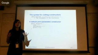 ITC 115 OOP with Java 5pm 17 Coding your own classes and methods