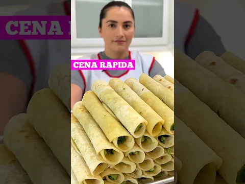 Cena exprés: tacos dorados de espinaca con queso