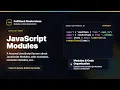 JavaScript Modules Explained FullStack Masterclass JavaScript Course