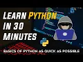 Python Tutorial For Beginners Learn Python In 30 Minutes