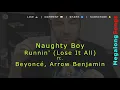 Naughty Boy - Runnin' (Lose It All) ft. Beyoncé, Arrow Benjamin (Naughty Boy Running) 🔴 [1 HOUR] ✔️