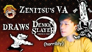 Download ZENITSU's English Voice Actor Draws DEMON SLAYER MP3