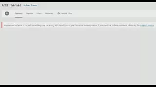 Fixed An unexpected error occured Something may be wrong with s configuration