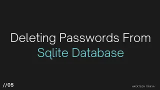 Deleting And Displaying Passwords Password Manager Using Python Episode 5