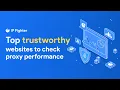 IPFighter Test Speed Proxy Top Trustworthy Websites to Check Proxy Performance