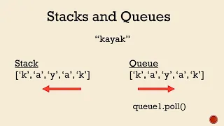 Palindrome Checker in Java with Stacks and Queues