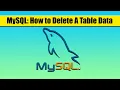 How to Delete A Table Data in MySQL