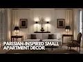 Parisian Inspired Small Apartment Decor with Neutral Palettes and Vintage Art
