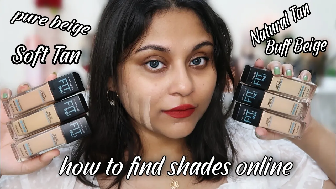 Shades of Maybelline Fit Me Foundation for Fair, Medium and Dark Skin