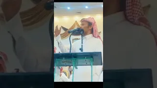 شاعر المحاورة مرزوق المقاطي عصب على الجمهور 