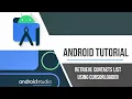 Background Task - Retrieve Contacts List Using CursorLoader
