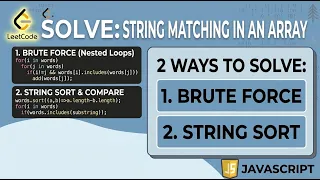 1408 String Matching in an Array - LeetCode JavaScript