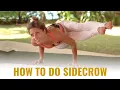 How To Do Side Crow Pose Yoga Tutorial With Dashama