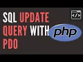 UPDATE QUERY IN PHP USING PDO - HOW TO