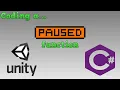 Coding a game PAUSED Function with Unity and C