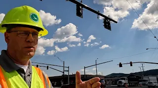 2026-06-05d Matt Bruning on Bridge Street construction at Marietta Road