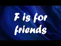 Download Lagu Trevor Daniel, Becky G \u0026 Tainy - F is for friends lyrics (From Spongebob Movie)