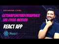 getSnapshotBeforeUpdate in React App Advanced Life Cycle Methods React Tutorials in Hindi