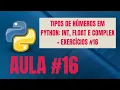 Tipos de Numeros em Python Int Float e Complex Exercicios