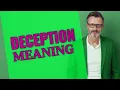Deception Meaning of deception