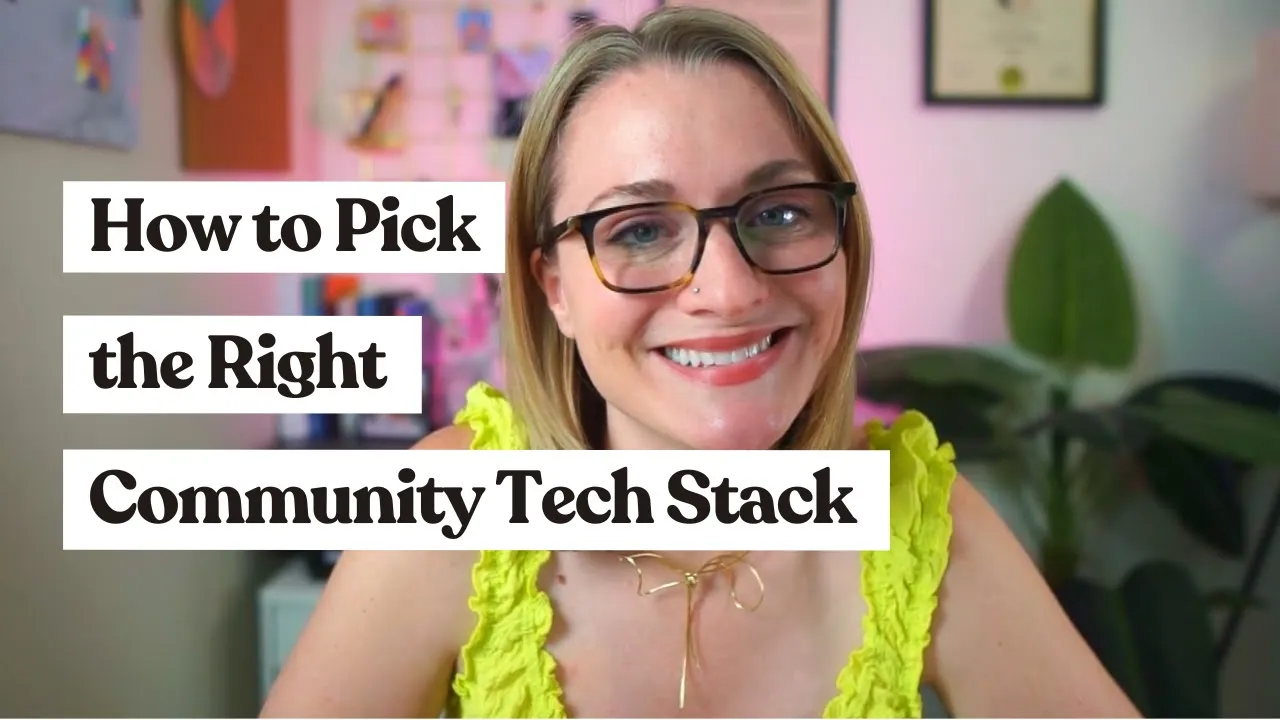 Select the BEST technology for your online community!
